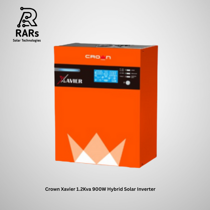 Crown Xavier 1.2Kva 900W Hybrid Solar Inverter