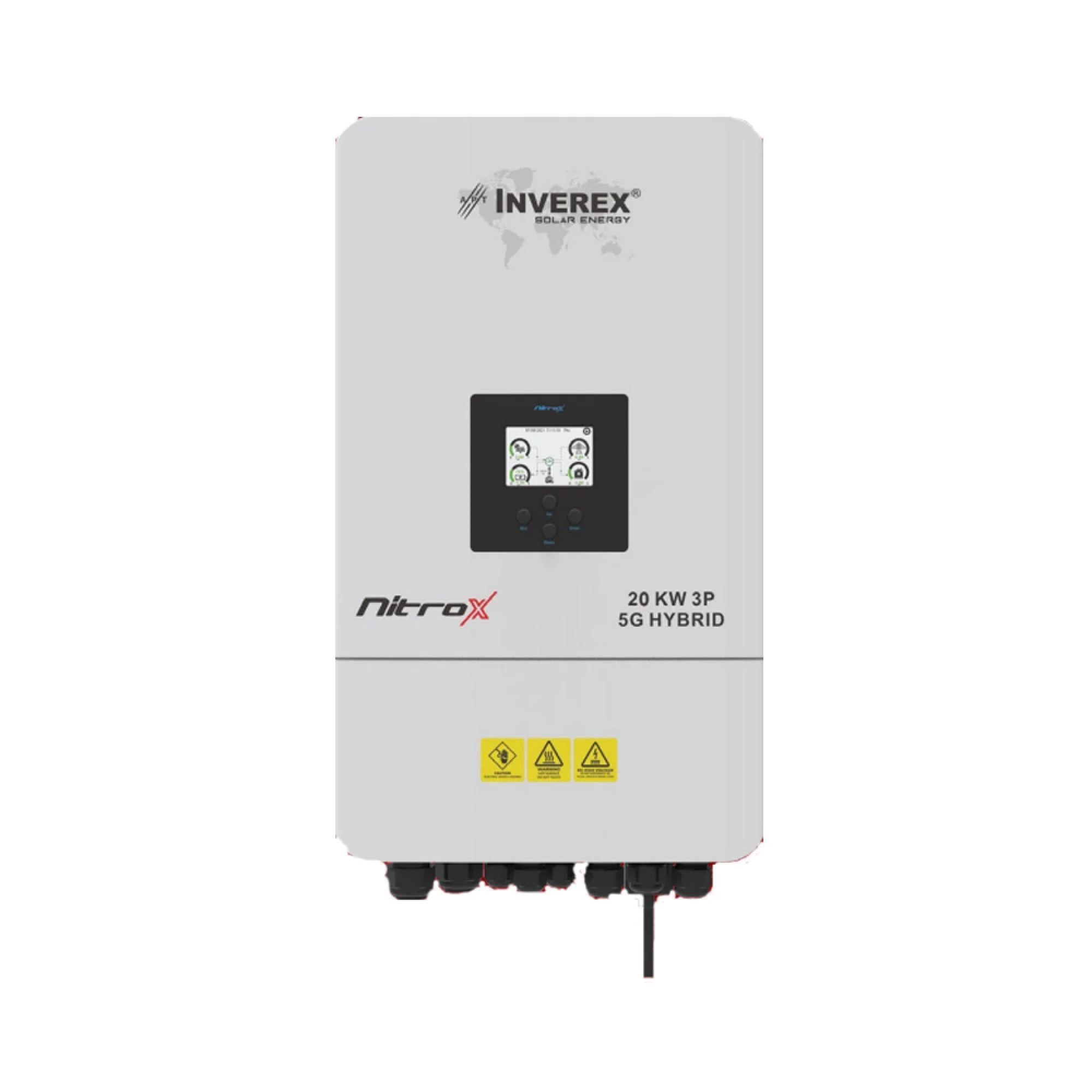 INVEREX NITROX 12KW 48V THREE PHASE HYBRID SOLAR INVERTER